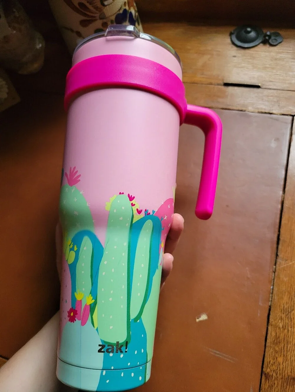 Zak Designs 40 Oz Tumbler With Handle And Sip Lid